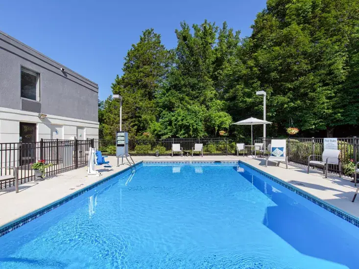 Outdoor pool at the Holiday Inn Express & Suites Kimball