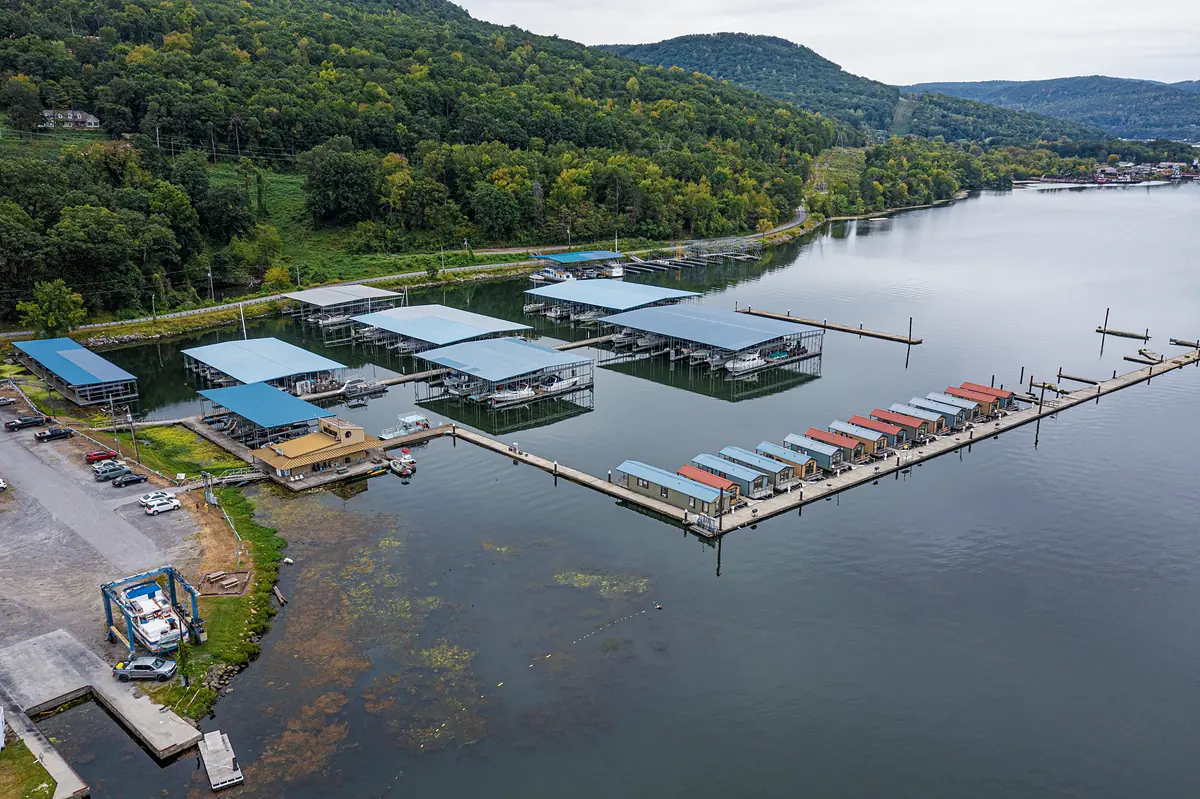 Hales Bar Marina from above