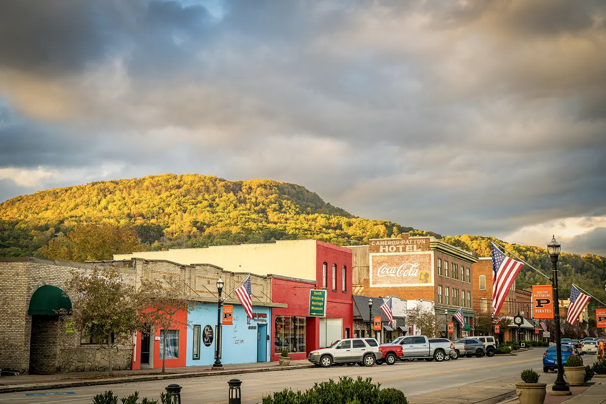 Downtown South Pittsburg storefronts