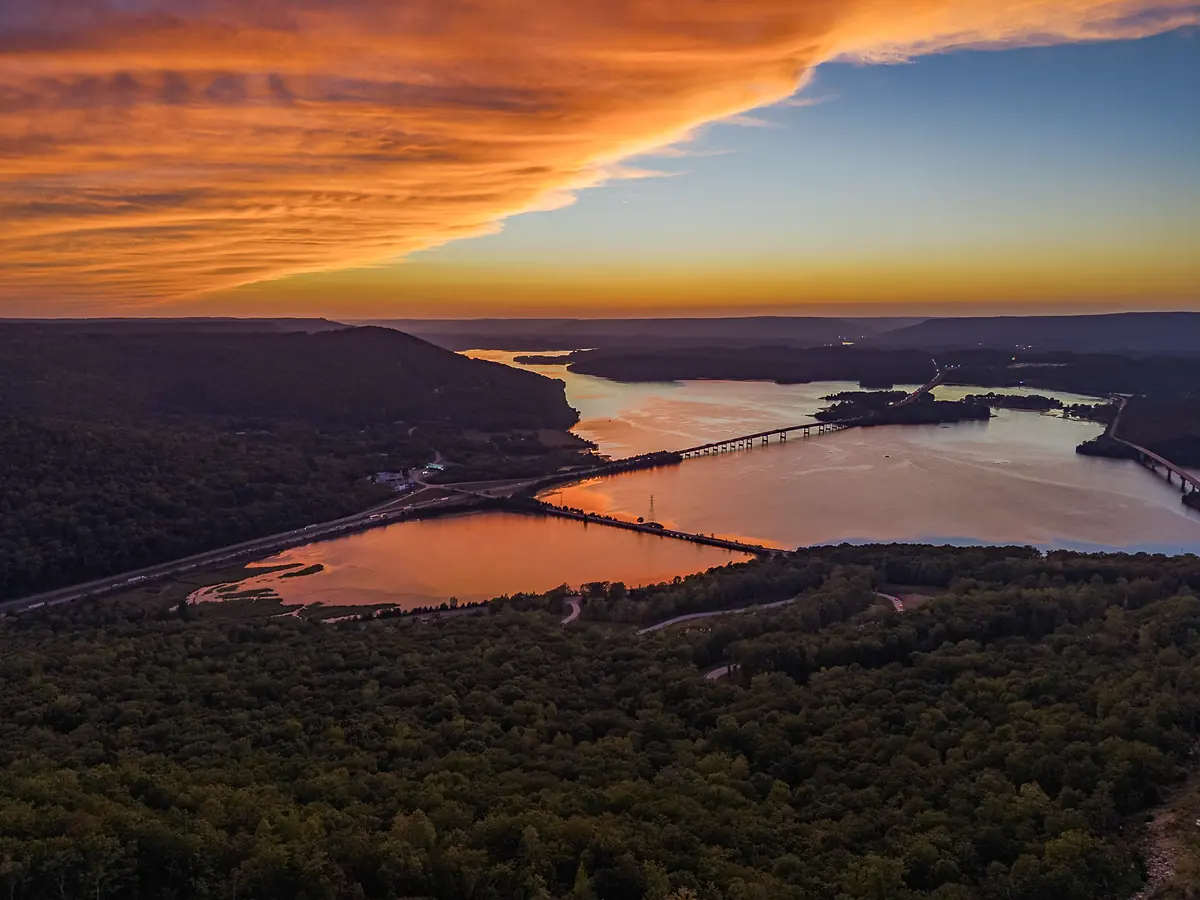 Nickajack Lake at sunset